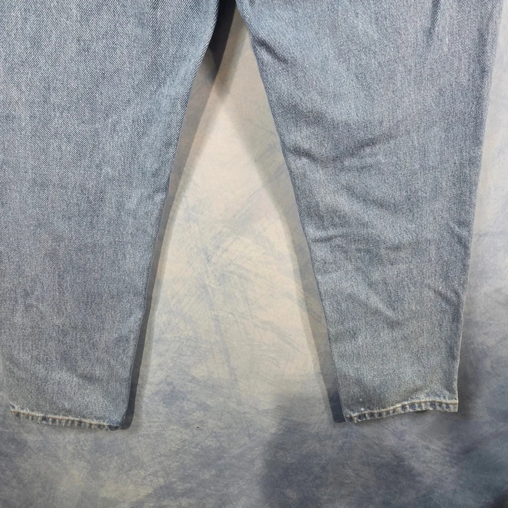LL Bean Original Fit Relaxed Light‎ Wash High Rise Mom Jeans Womens 8 Pet